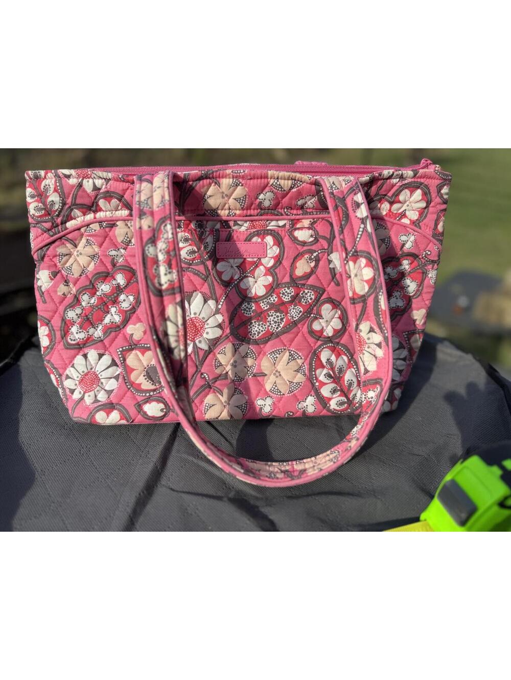Vera Bradley Pink Quilted Floral Tote Bag